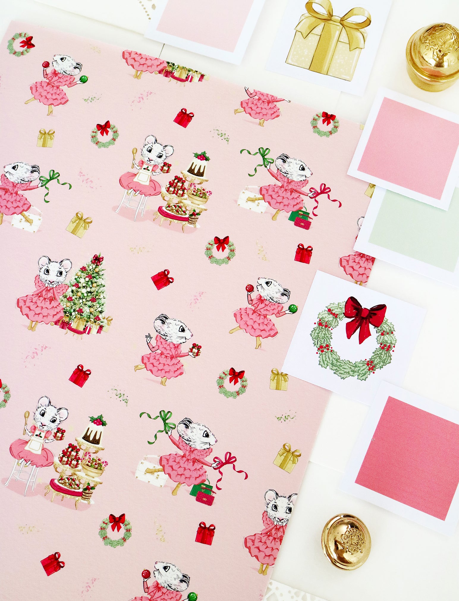 Claris The Mouse Quilted Cos Bag