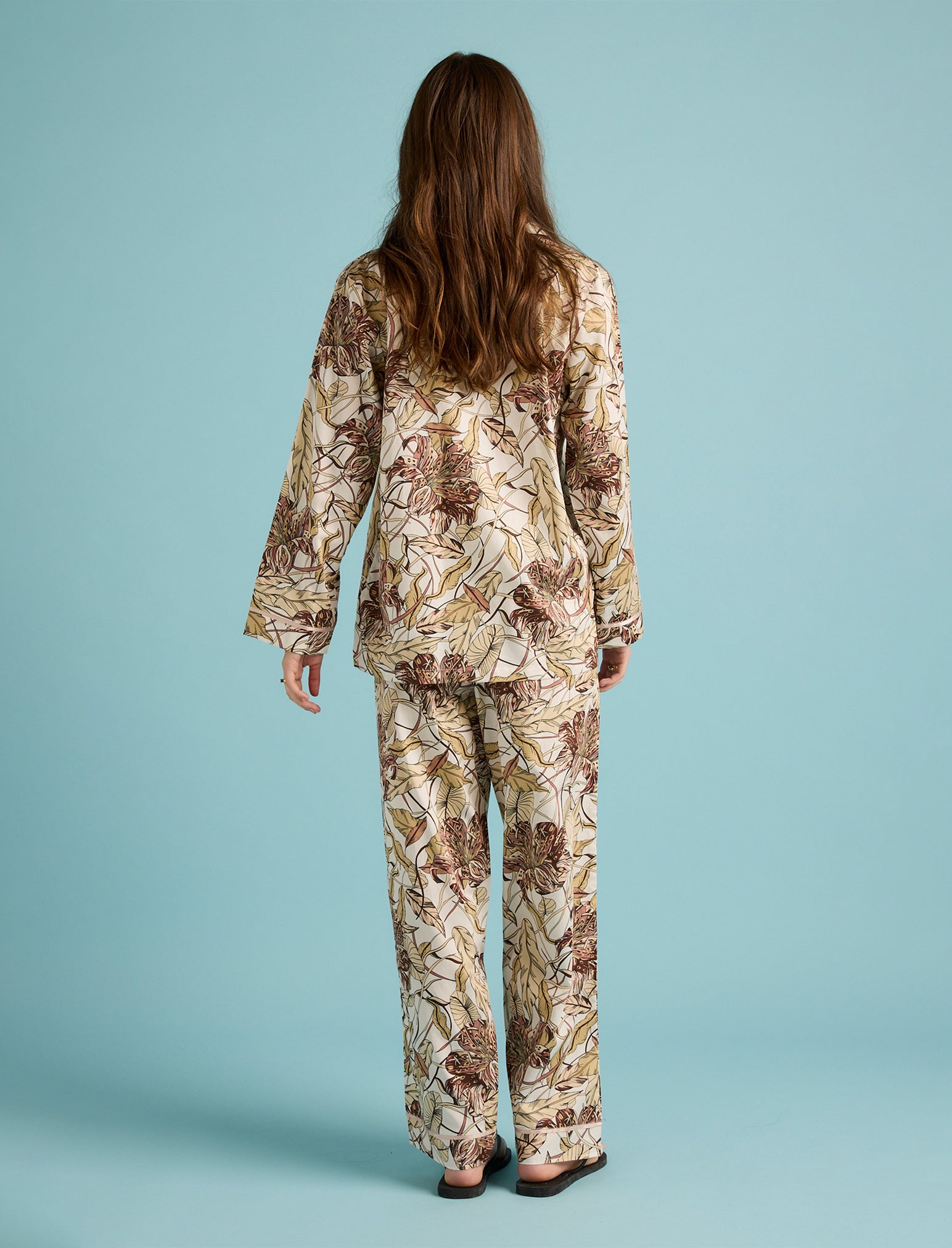 Karen Walker Lilies Full Length PJ Set