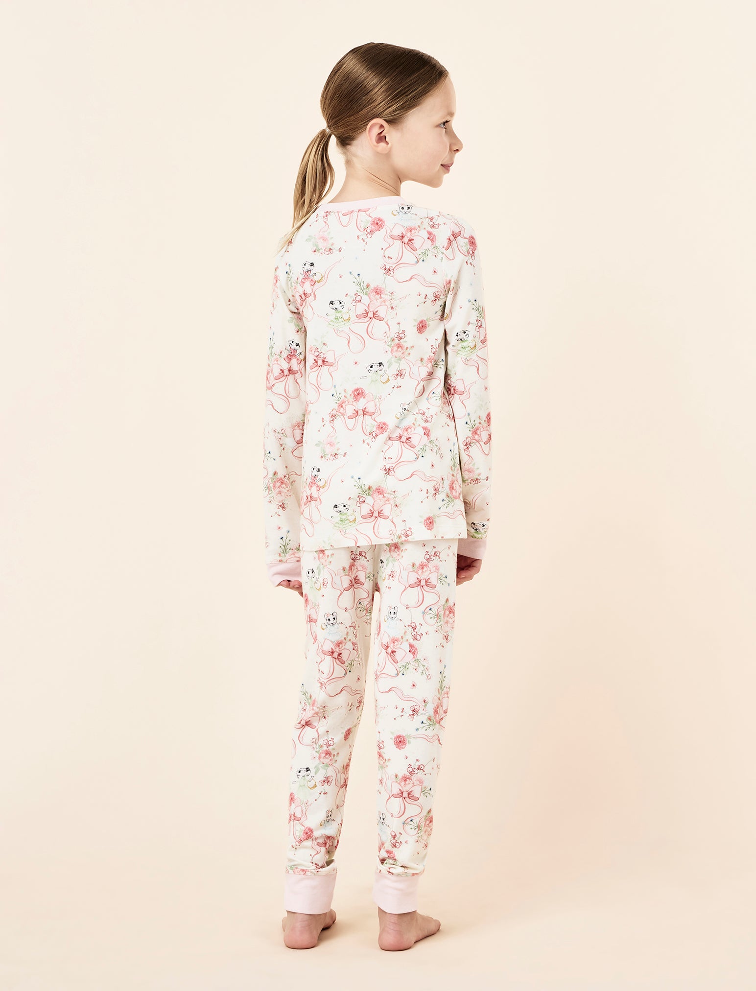 Claris The Mouse Kids Knit FL PJ Set