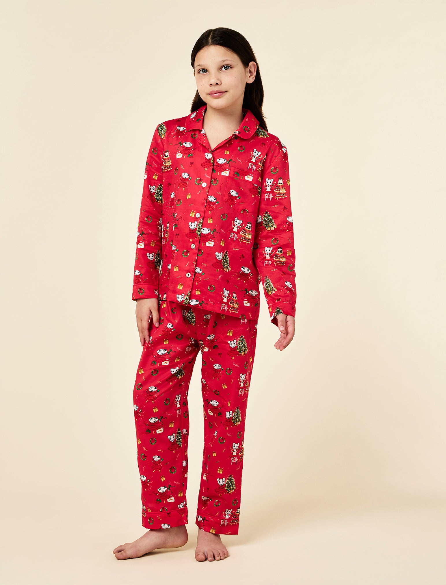 Claris The Mouse Kids Full Length PJ Set