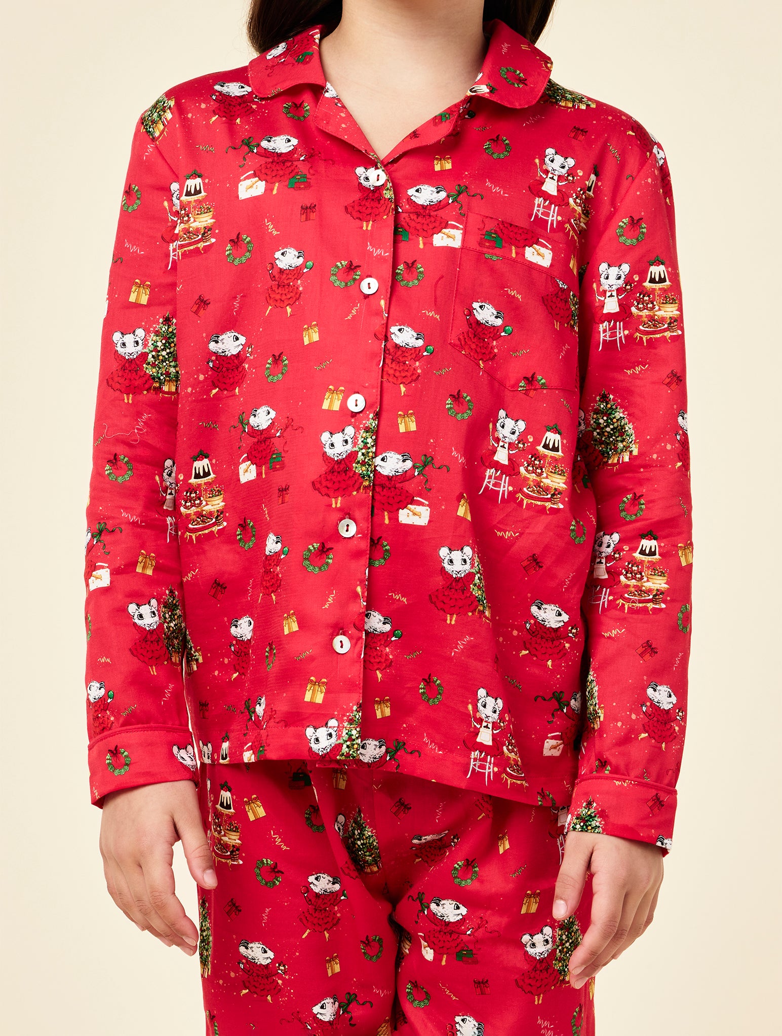 Claris The Mouse Kids Full Length PJ Set