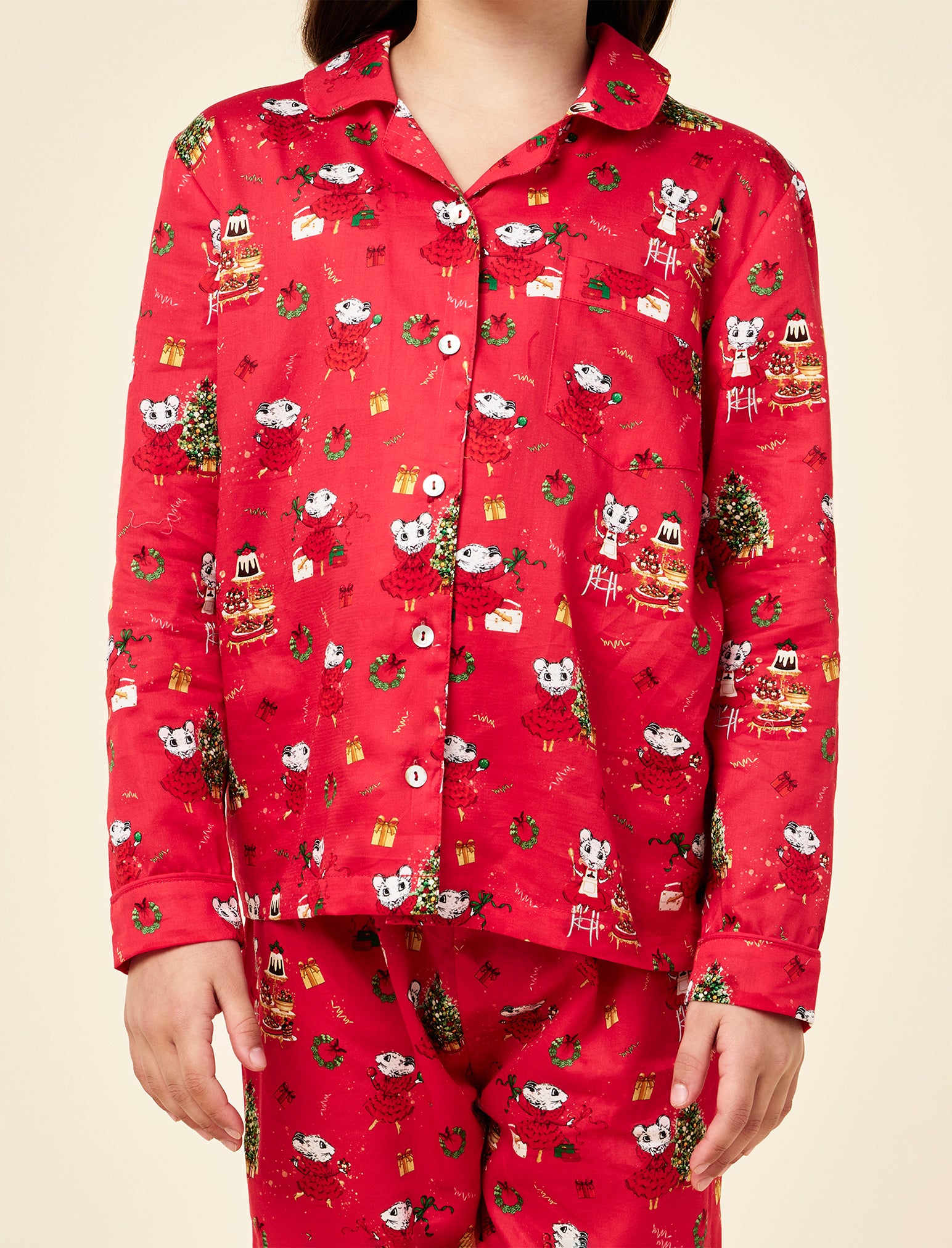 Claris The Mouse Kids Full Length PJ Set