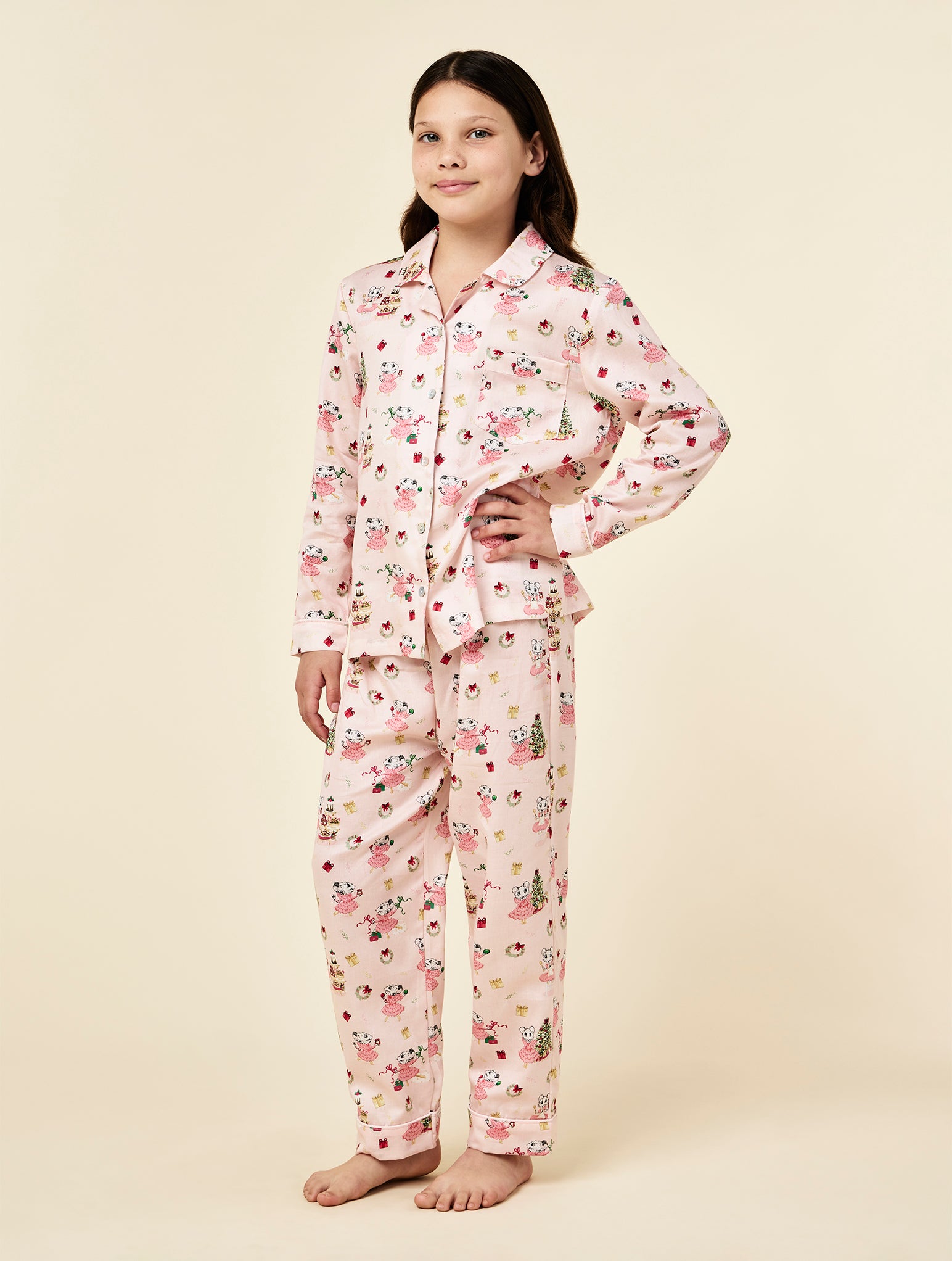 Claris The Mouse Kids Full Length PJ Set