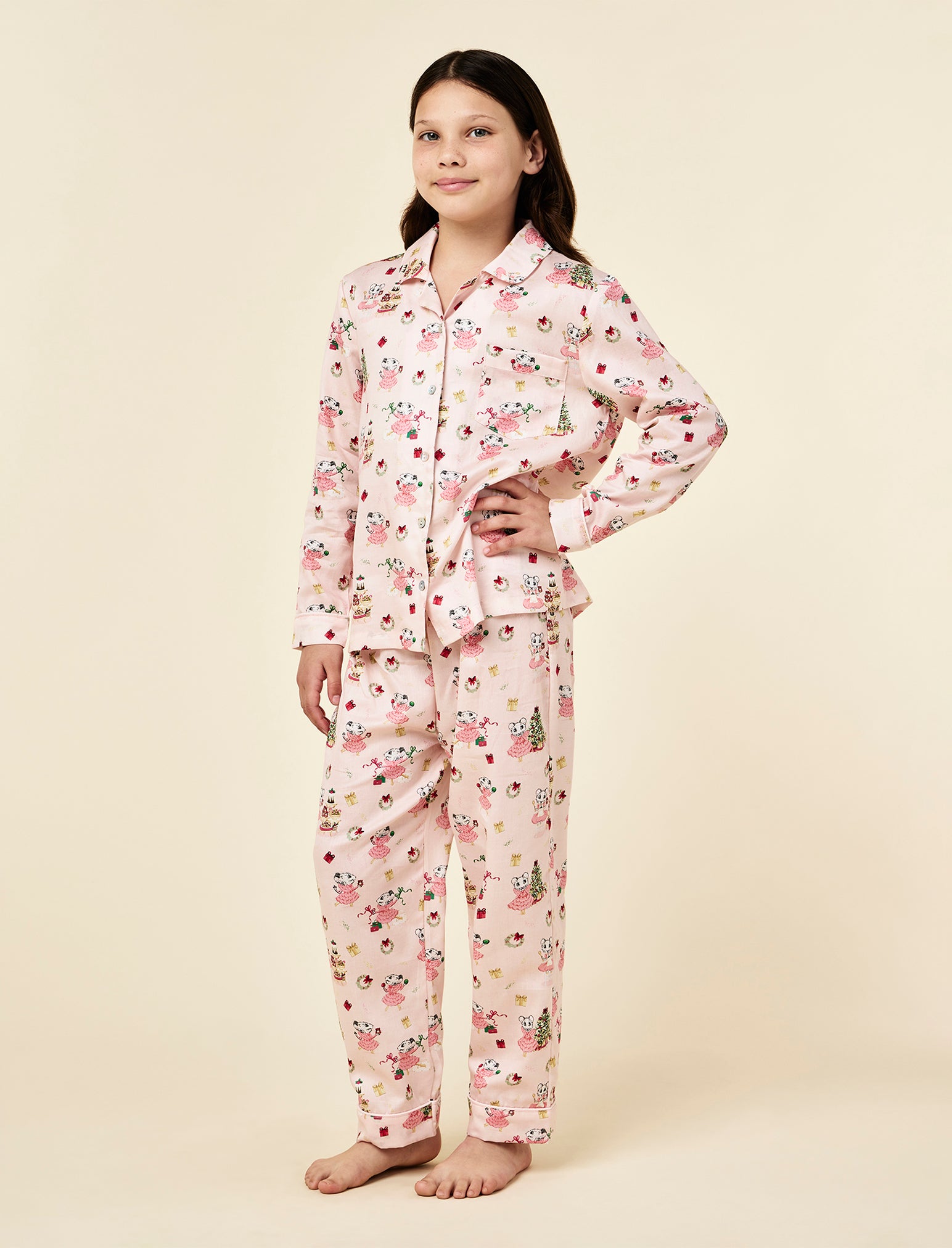Claris The Mouse Kids Full Length PJ Set