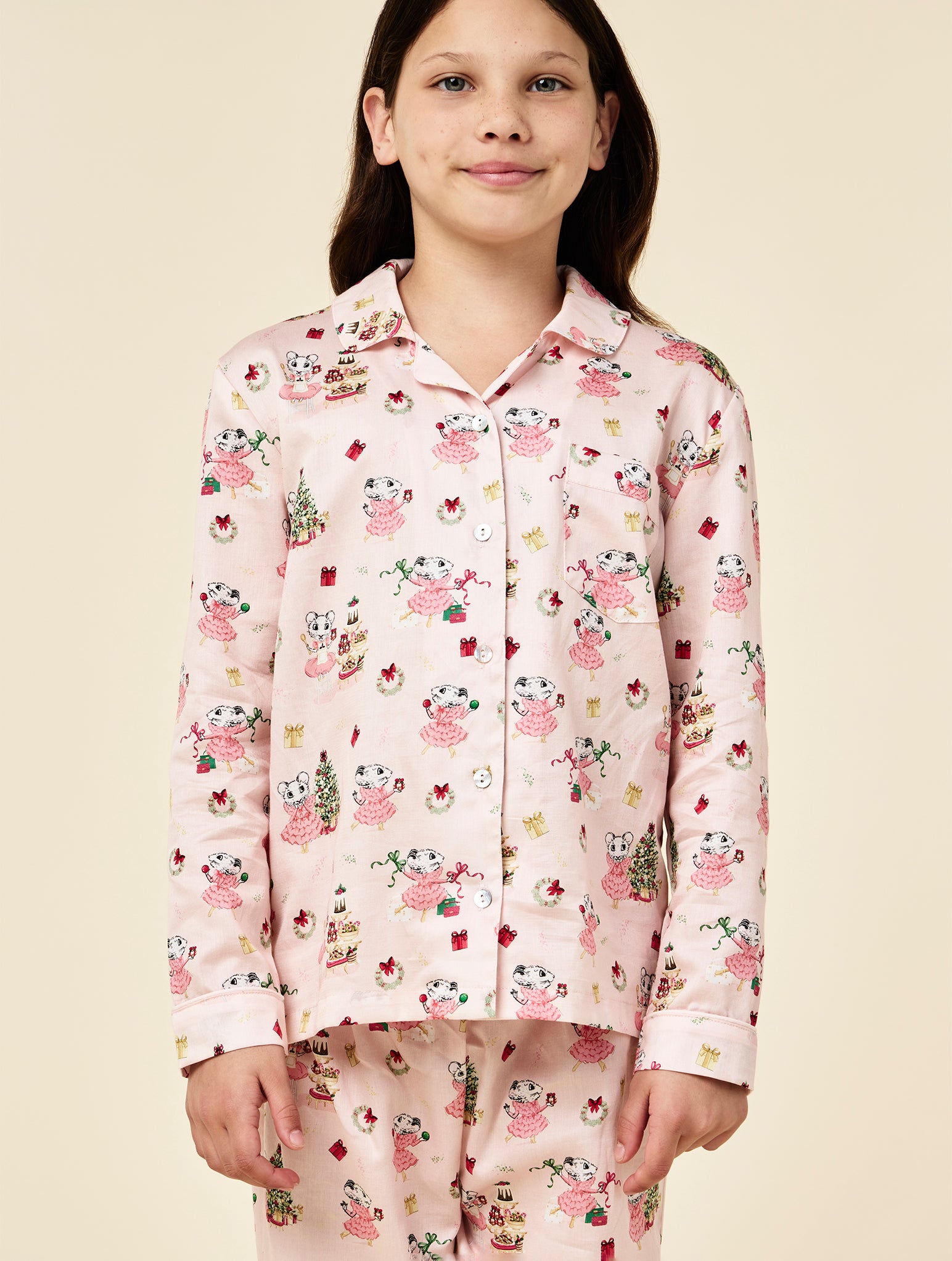 Claris The Mouse Kids Full Length PJ Set