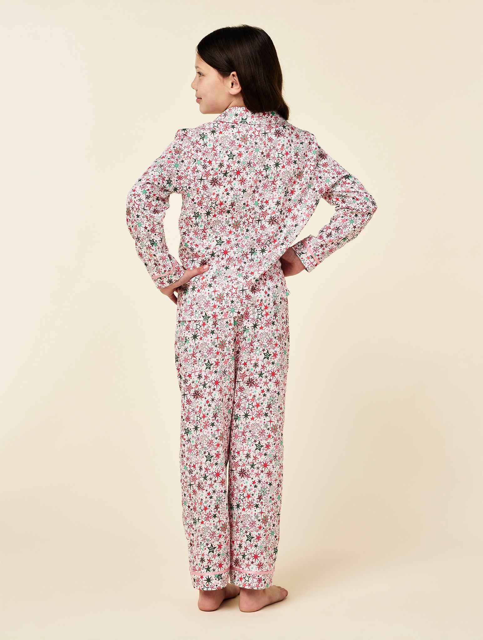 Christmas Stars Kids Full Length PJ Set