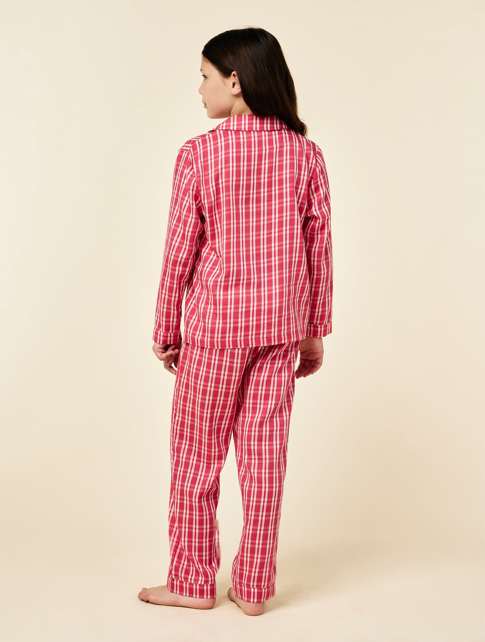 Kids Holiday Plaid Full Length PJ Set