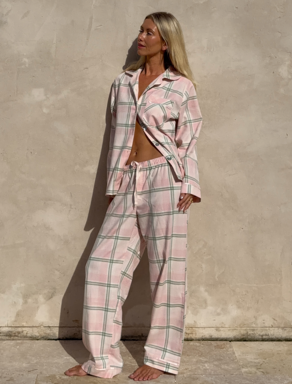 Organic Cotton Plaid Cozy PJ Set
