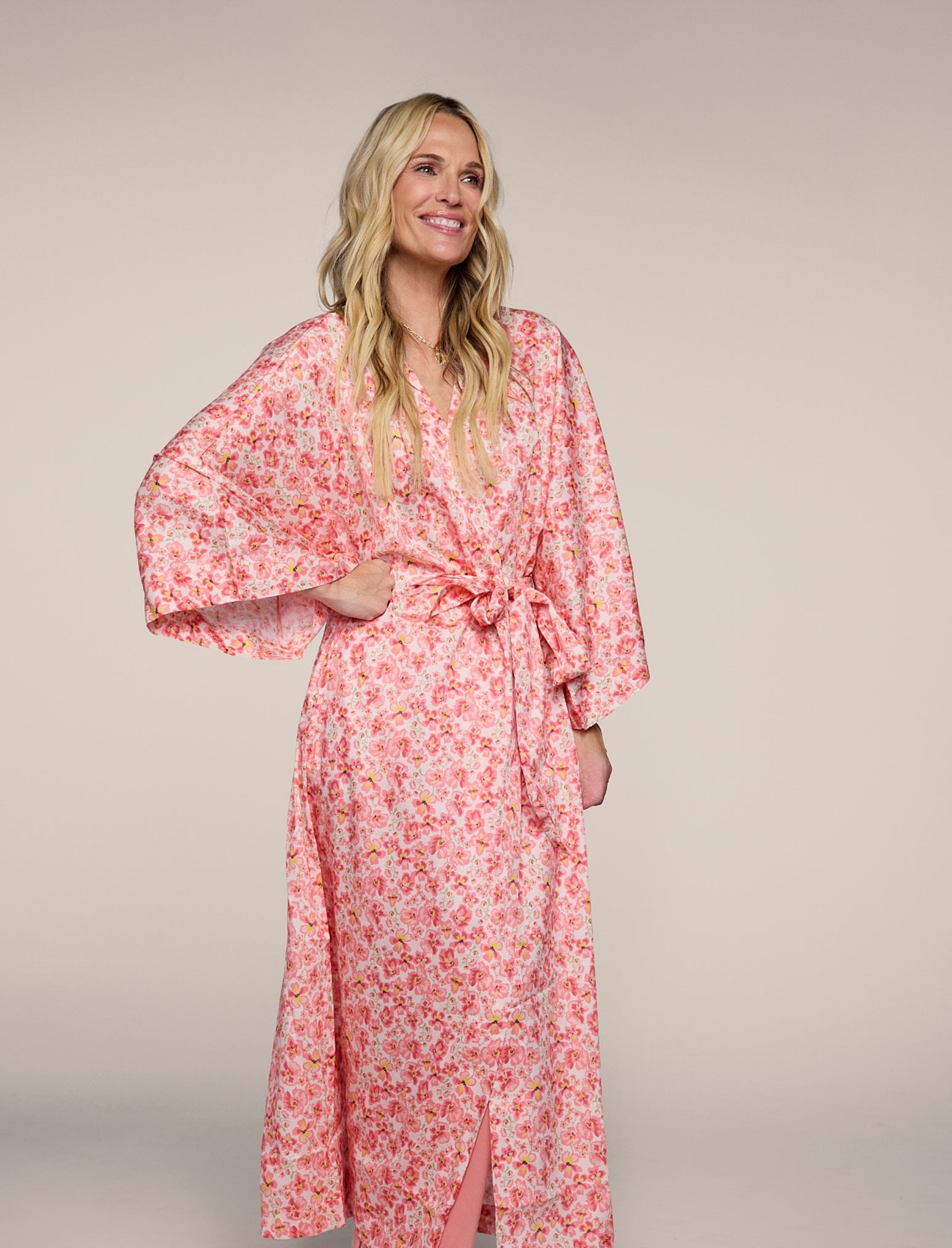Molly Sims Cotton Kimono Maxi Robe Molly Sims Cotton Kimono Maxi Robe