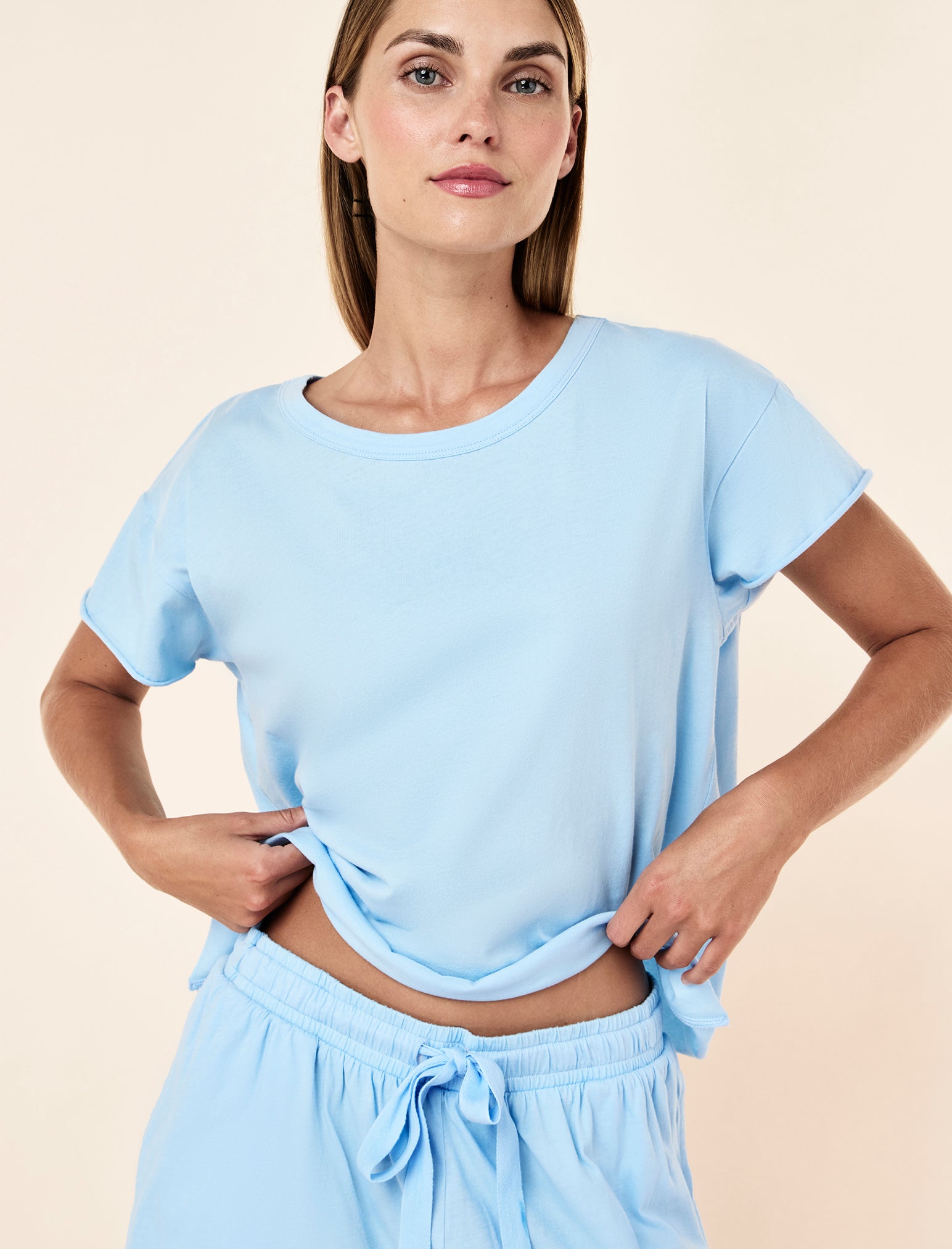 Jada Organic Cotton Boxy Tee & Boxer Set