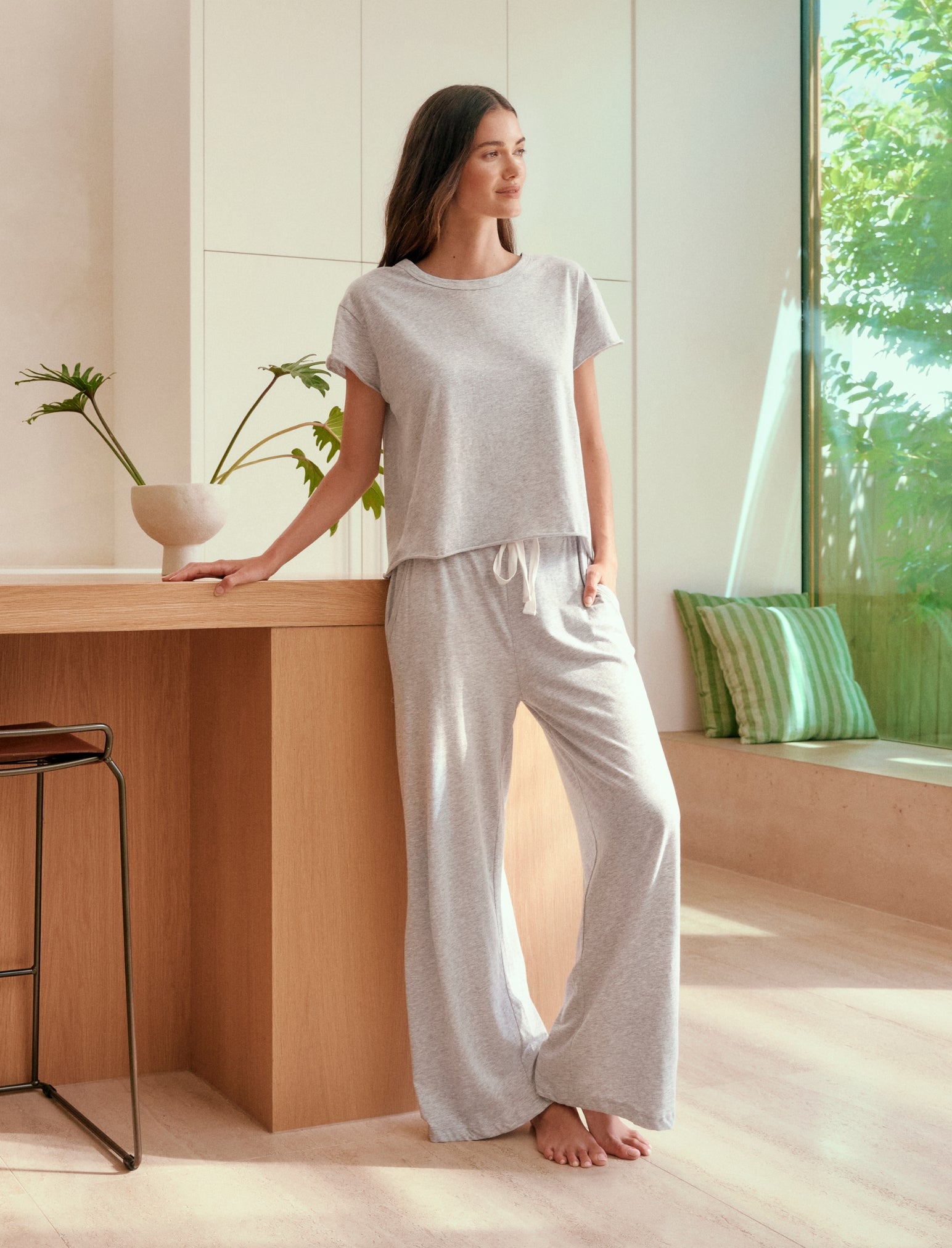 Jada Organic Cotton Wide Leg Pant
