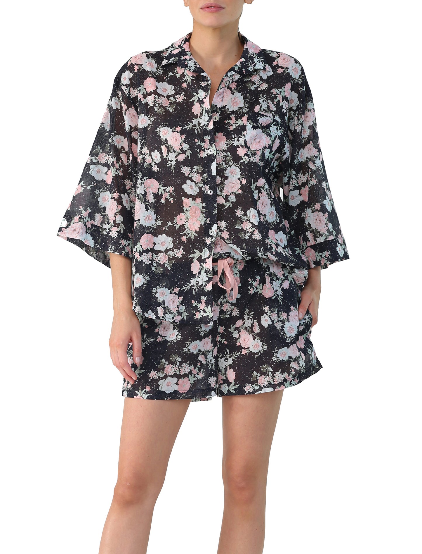 Celeste Cotton Boxer PJ Set