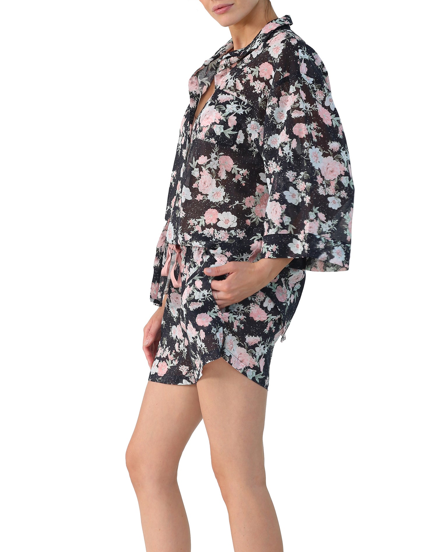 Celeste Cotton Boxer PJ Set