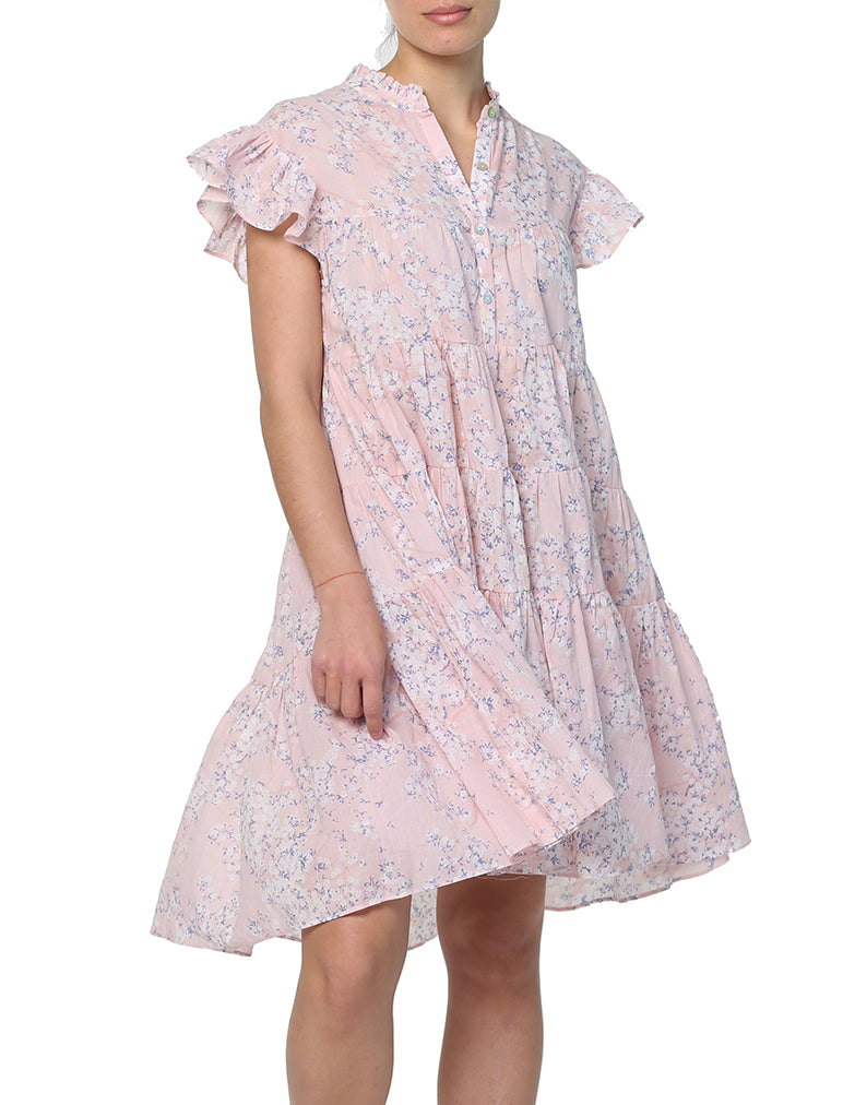 Cherry Blossom Pink Flutter Dress