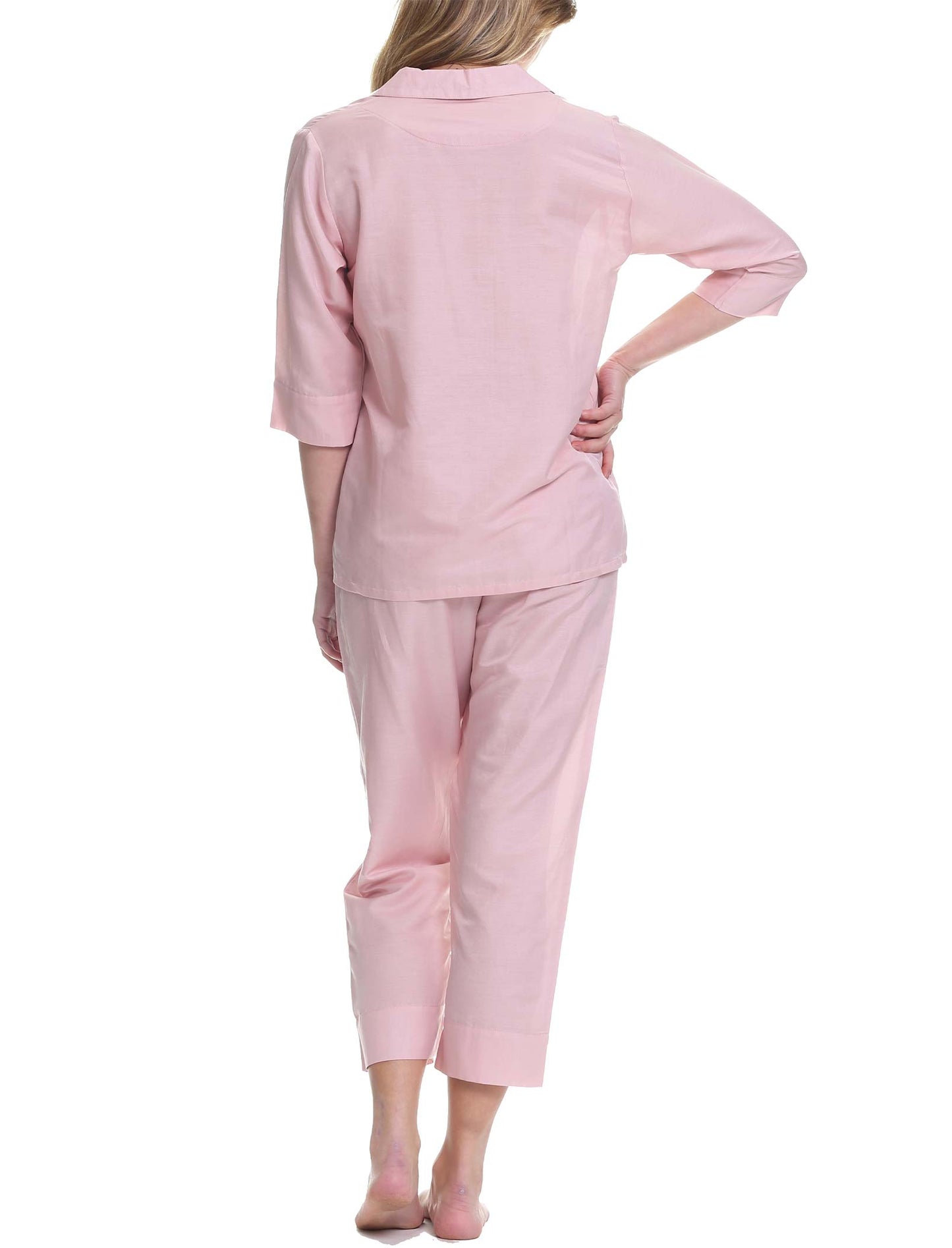 Classic Crop PJ in Pink