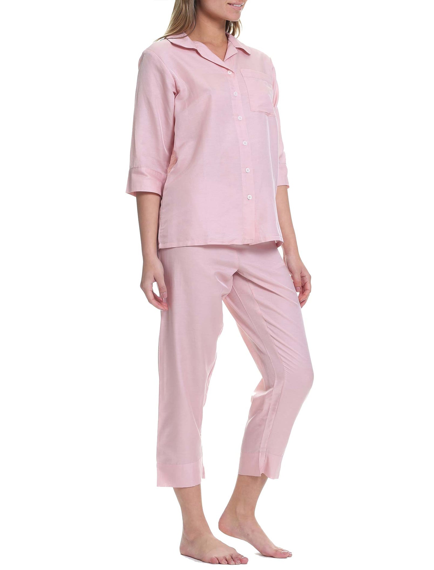 Classic Crop PJ in Pink