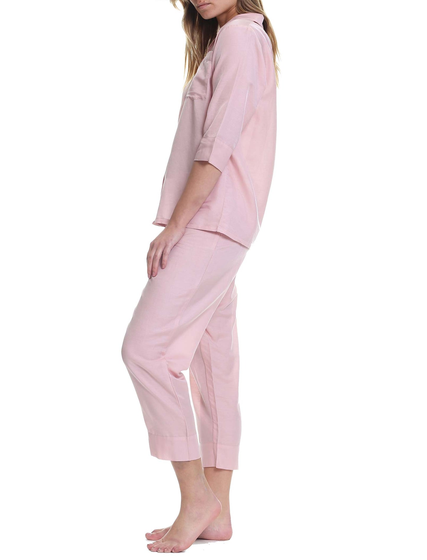 Classic Crop PJ in Pink