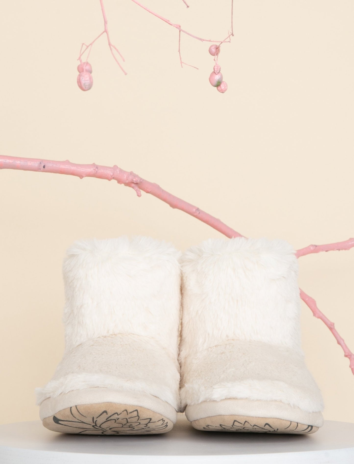 Fluffy Boot in Natural