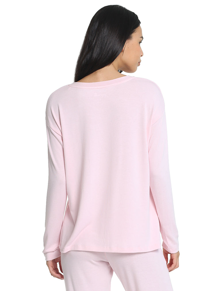 Feather Soft V-Neck Long Sleeve Top