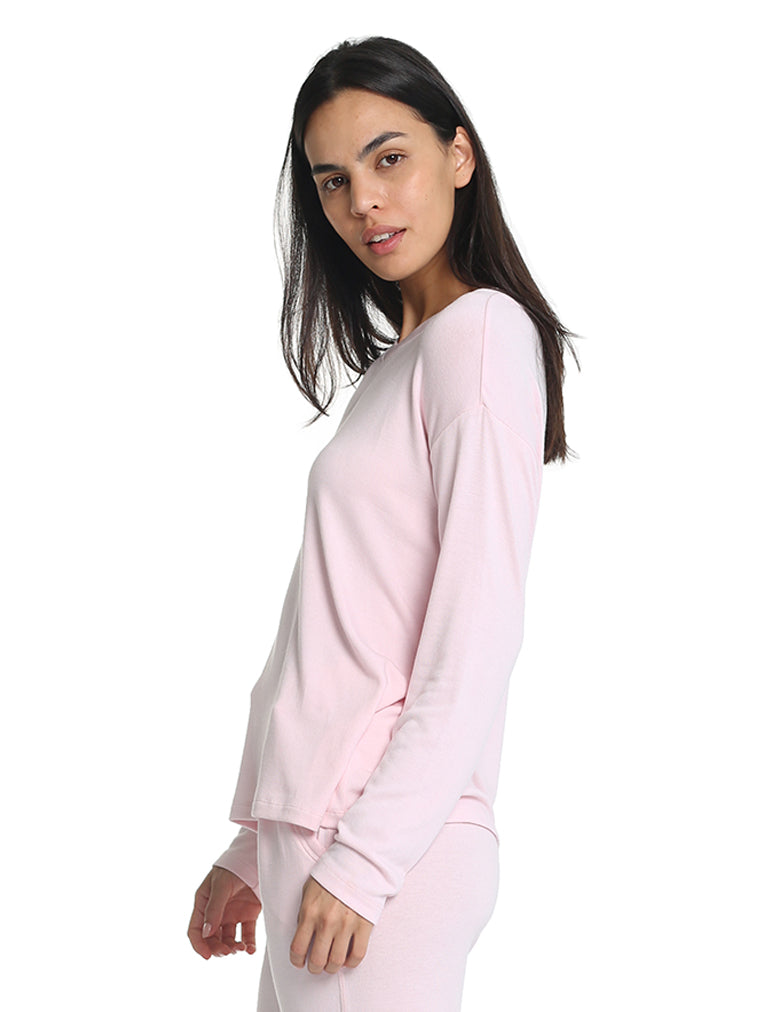 Feather Soft V-Neck Long Sleeve Top