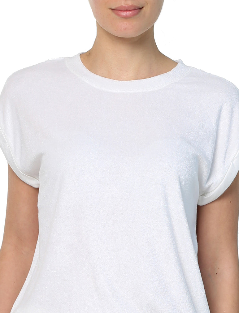 French Terry Boxer PJ in White