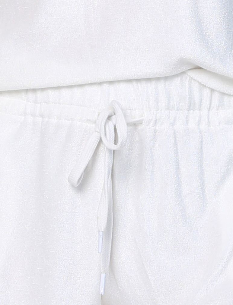 French Terry Boxer PJ in White