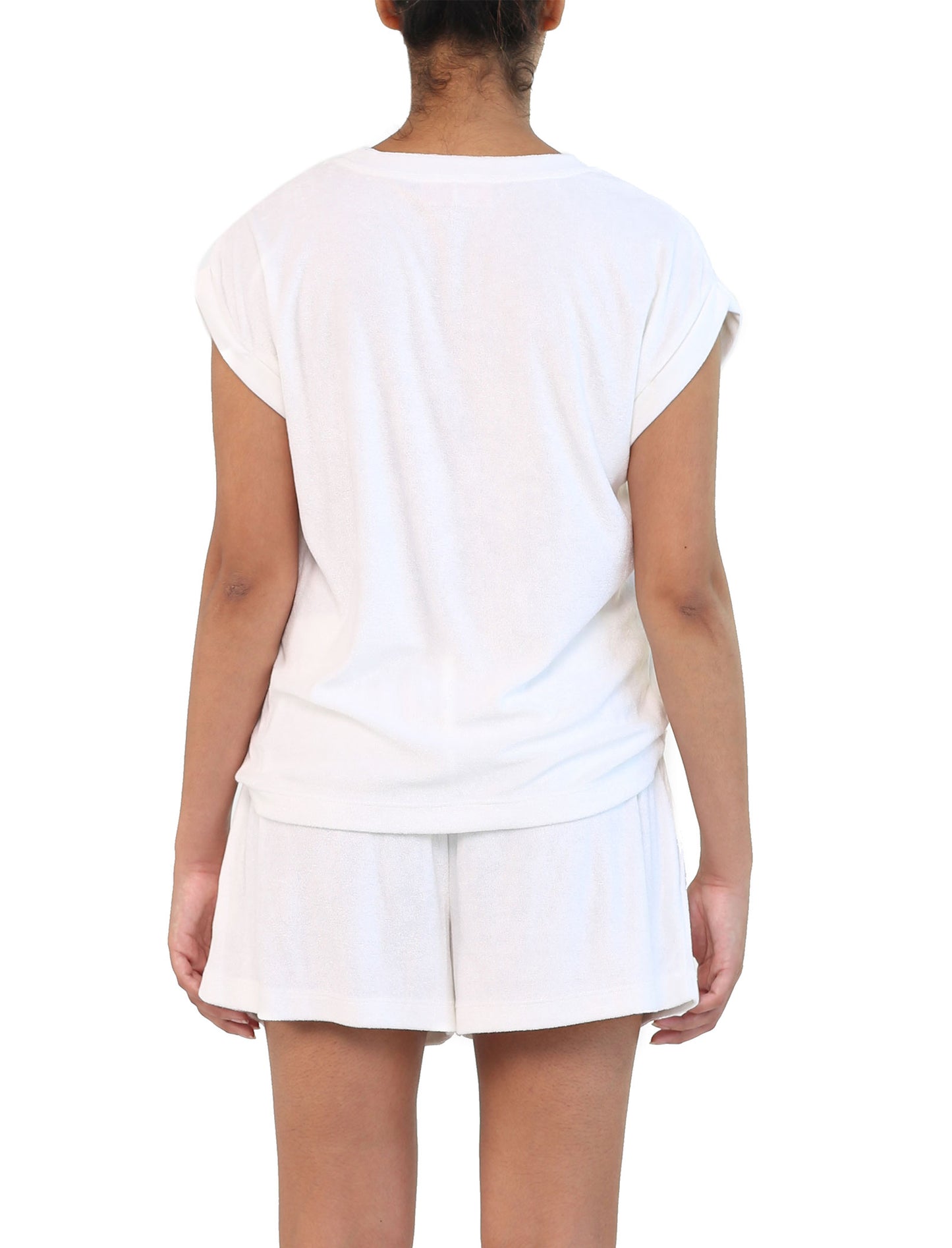 French Terry Tee in White