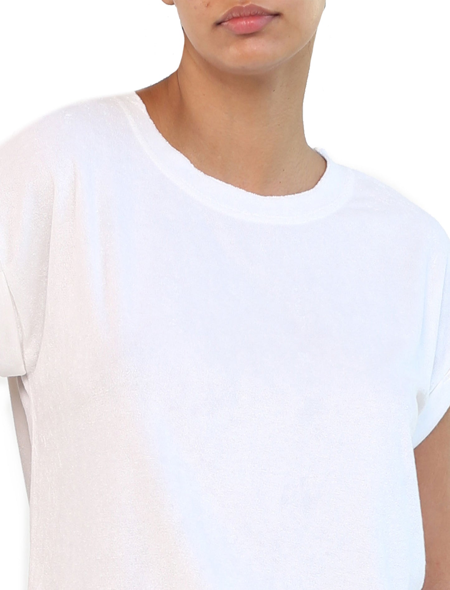 French Terry Tee in White