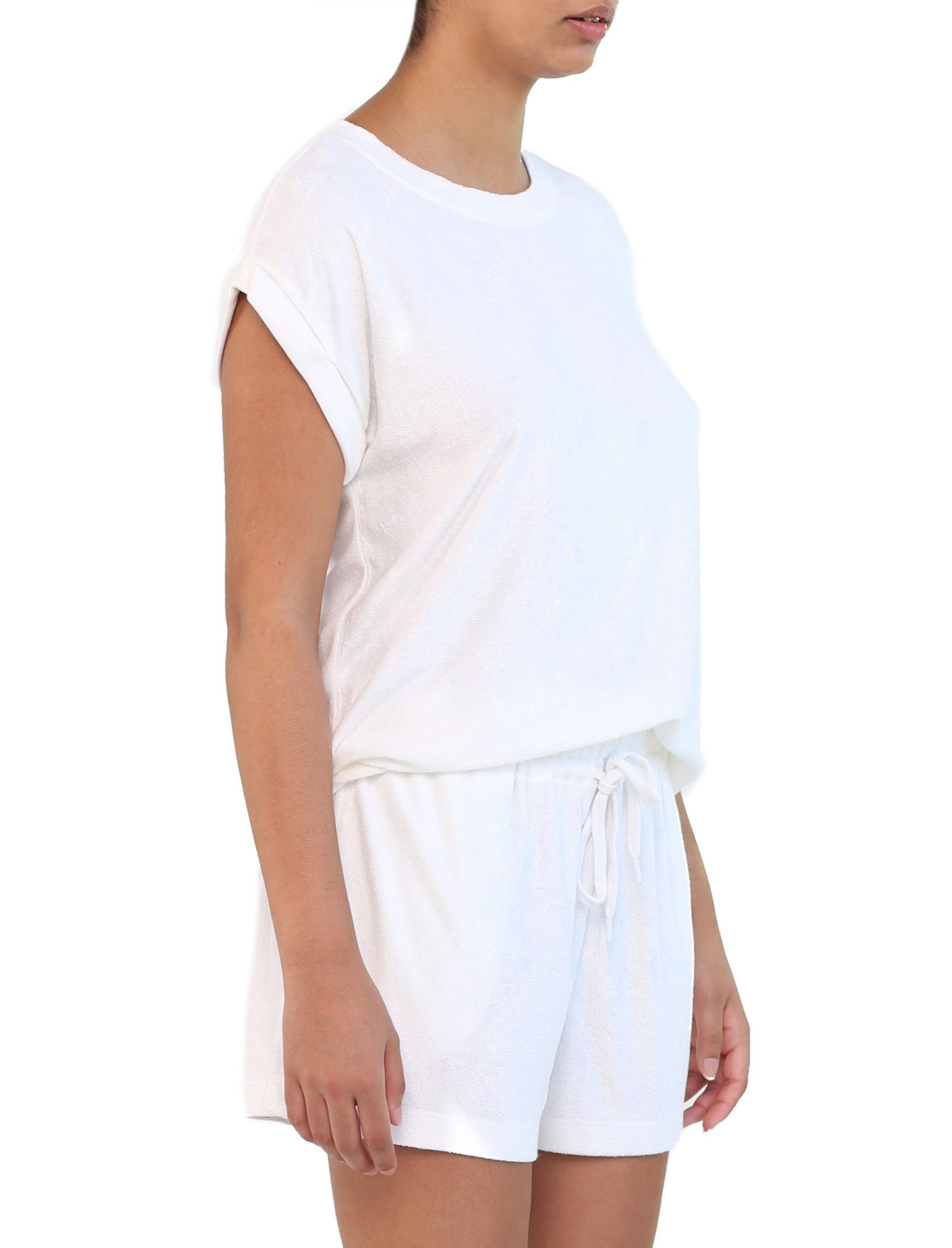 French Terry Tee in White