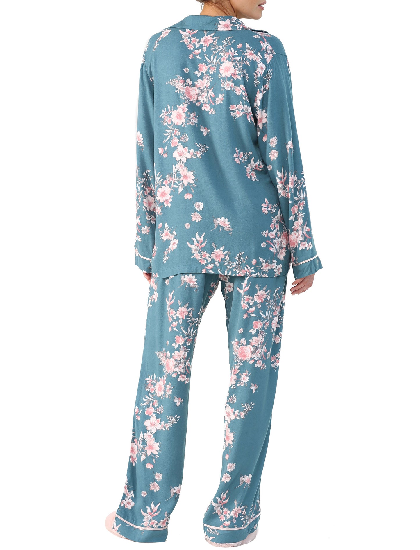 Jardin Cozy PJ in Deep Teal
