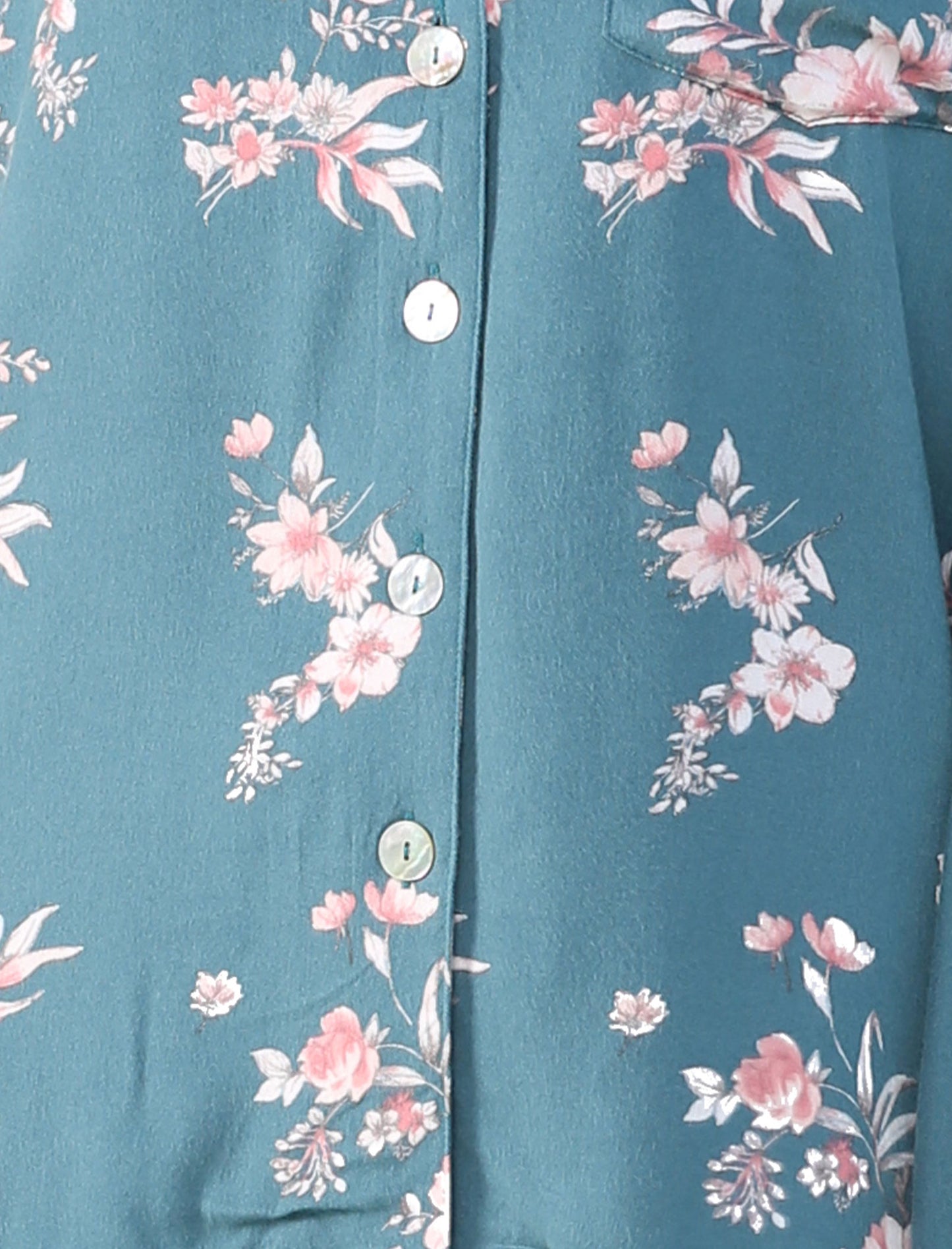 Jardin Cozy PJ in Deep Teal