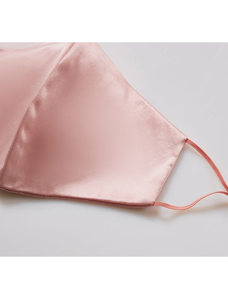 SILK FACE MASK, PINK