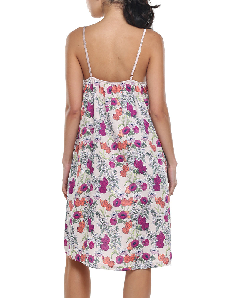 Pavot Pink Strappy Nightgown