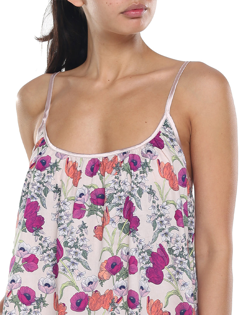 Pavot Pink Strappy Nightgown