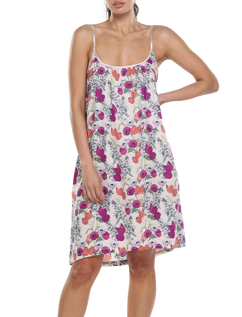 Pavot Pink Strappy Nightgown