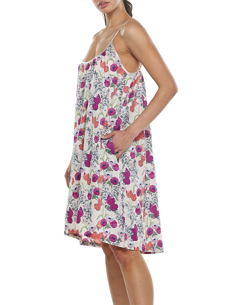 Pavot Pink Strappy Nightgown