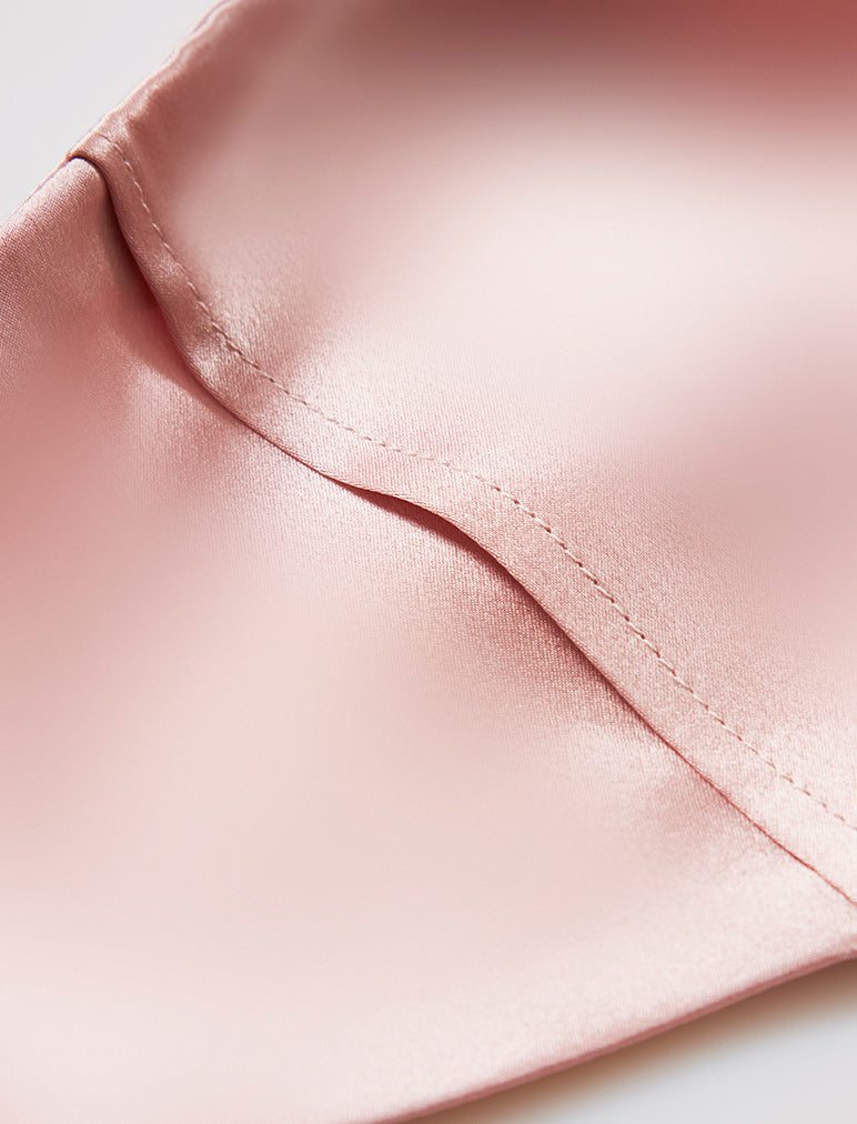 SILK FACE MASK, PINK