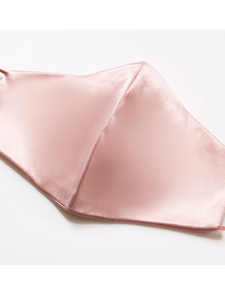 SILK FACE MASK, PINK