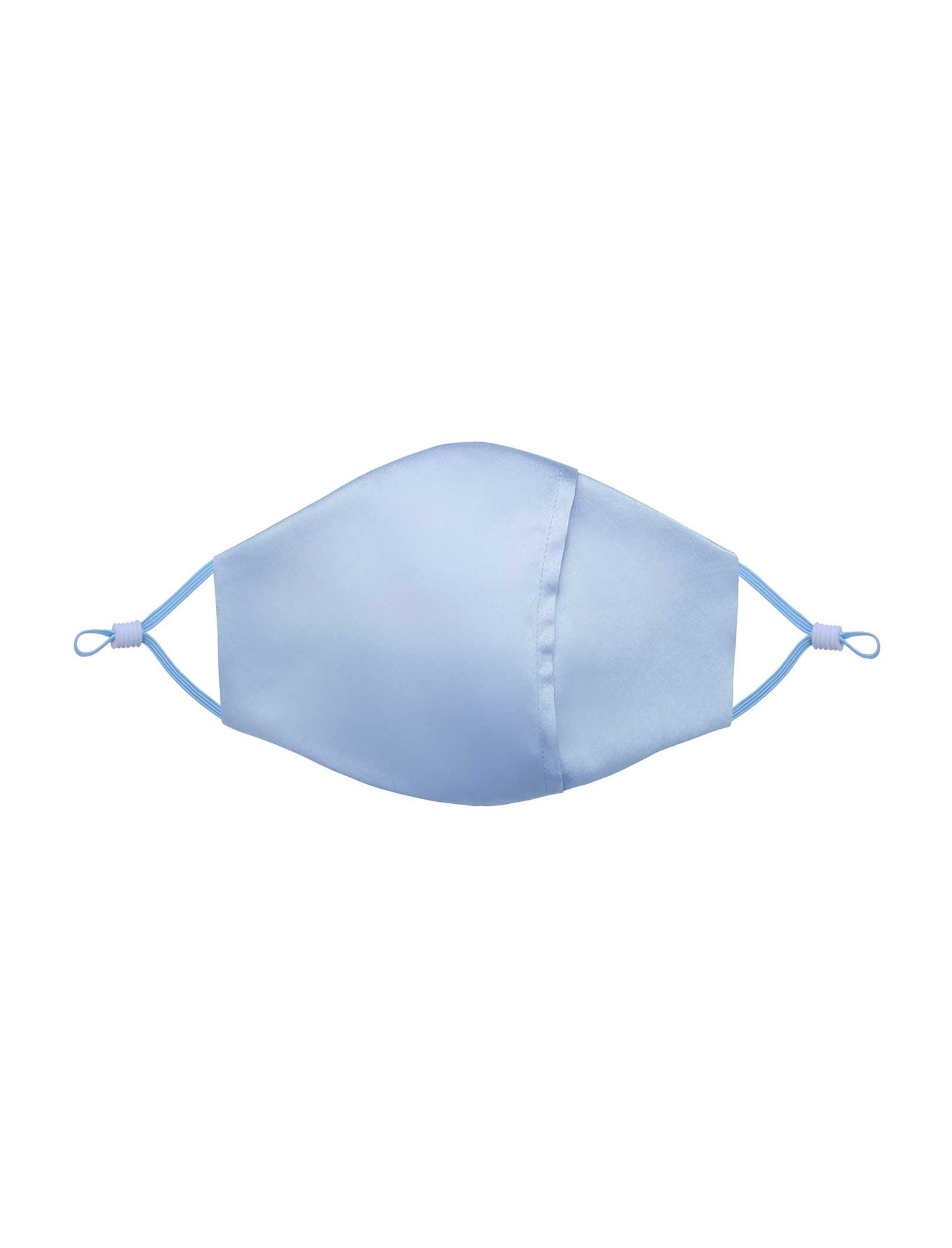 SILK FACE MASK, BLUE