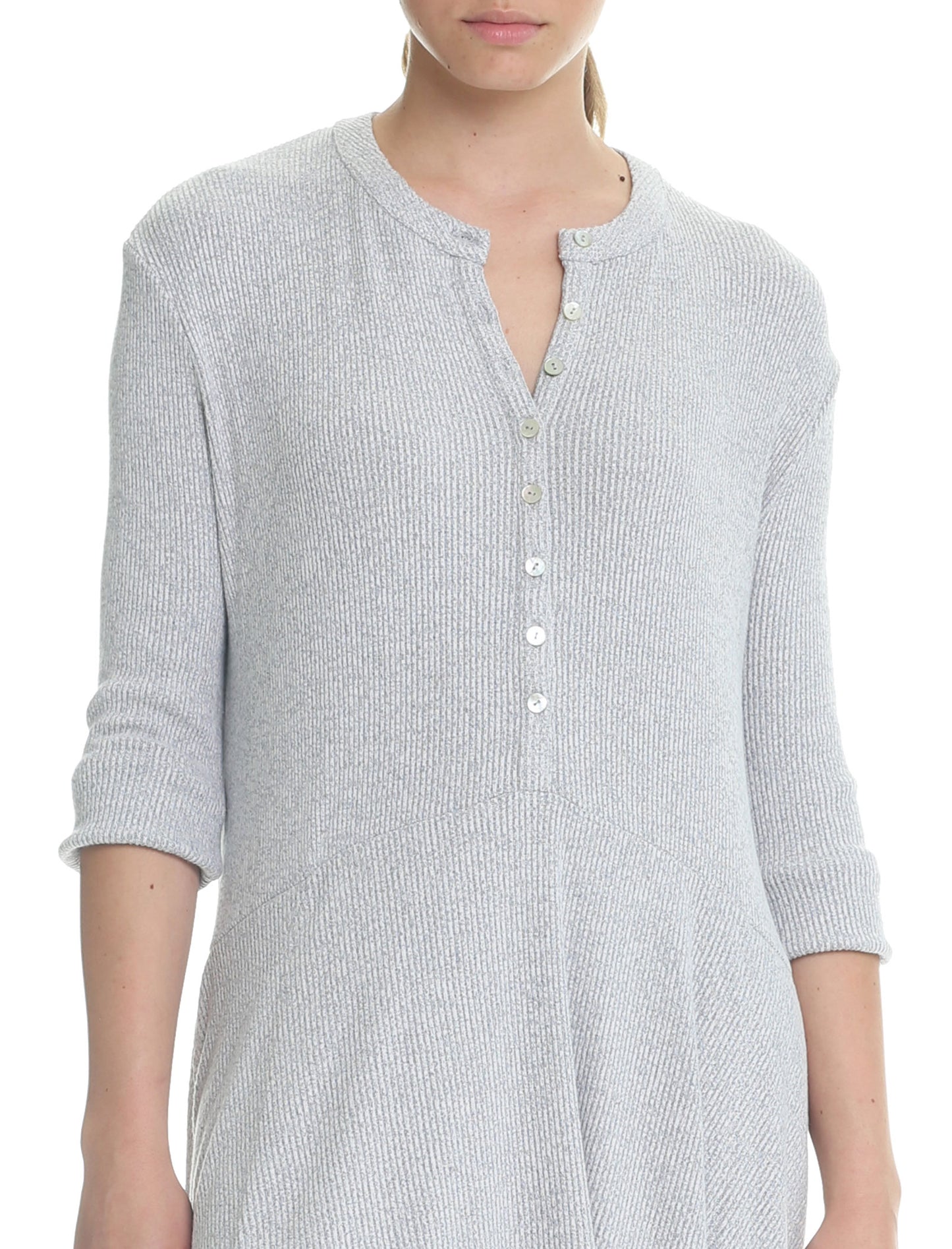 Soft Touch Rib Nightie in Grey Marl