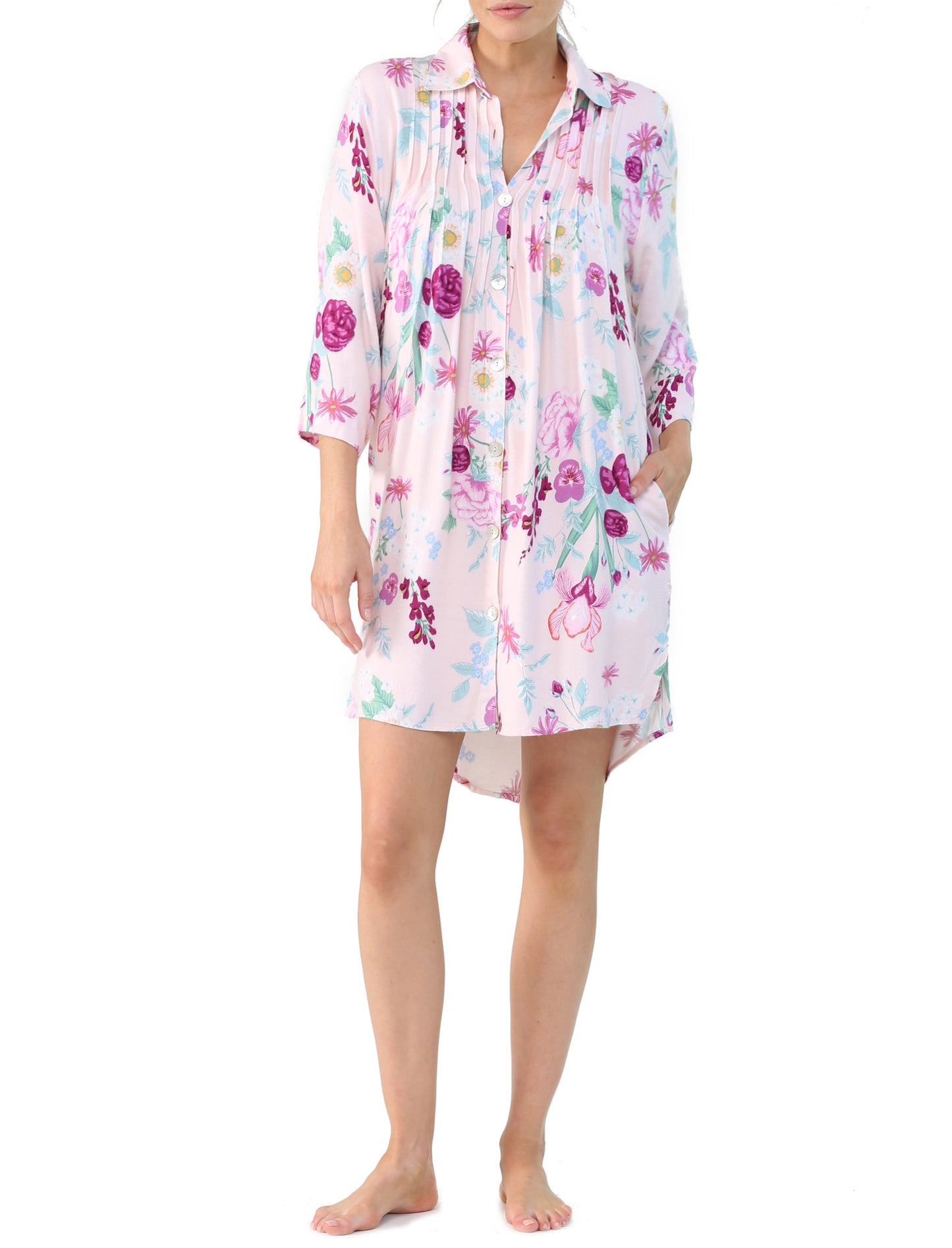Violaine Pink Cozy Nightshirt