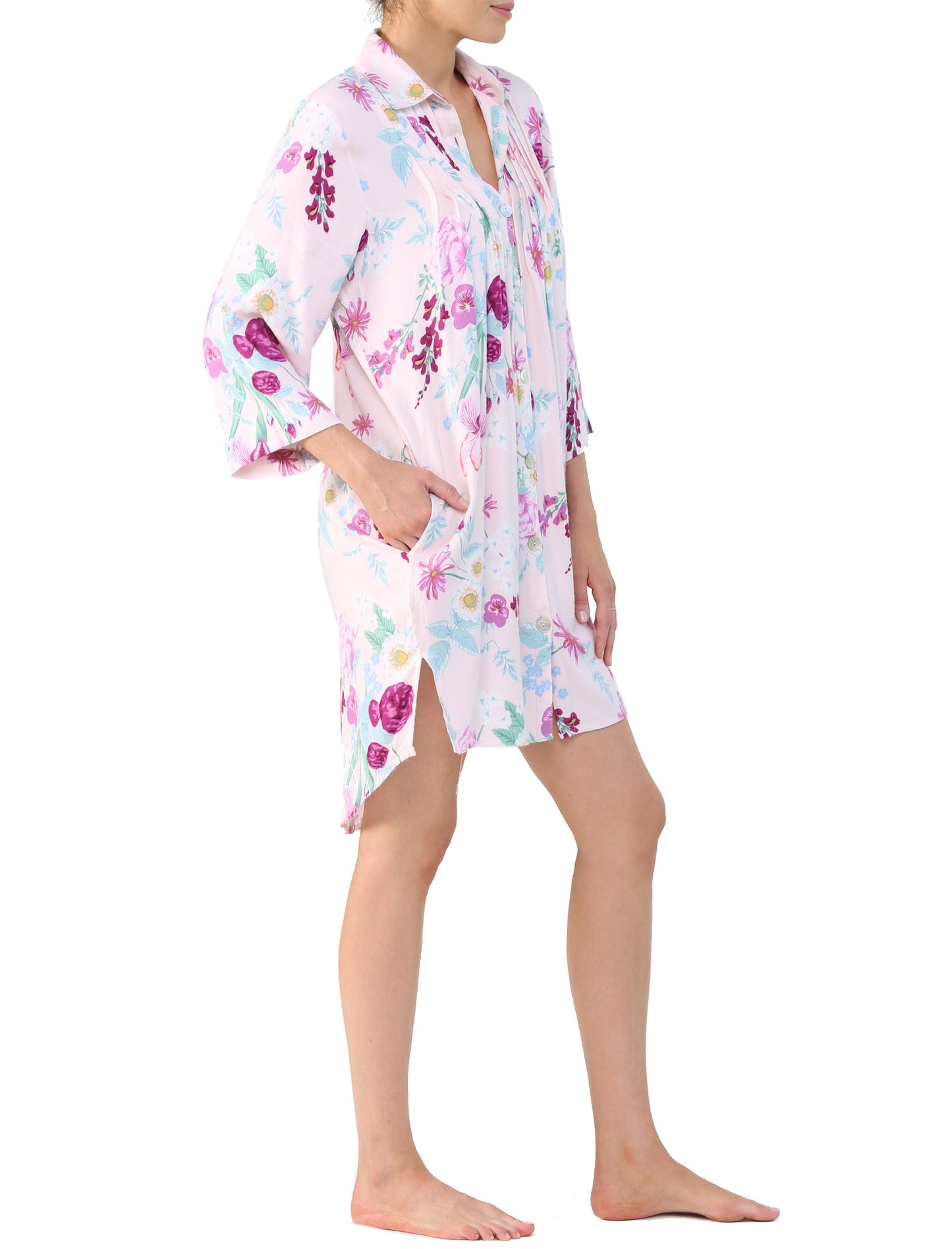 Violaine Pink Cozy Nightshirt