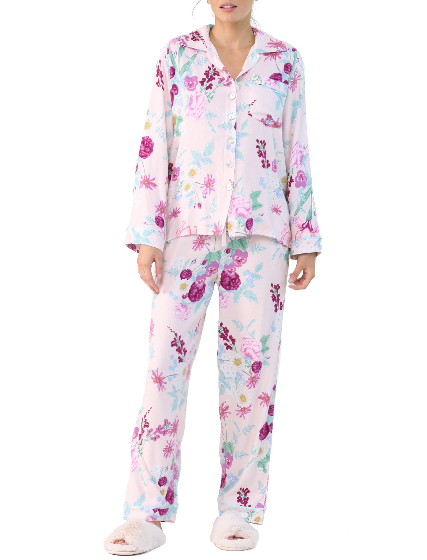 Violaine Pink Cozy Pajama Set