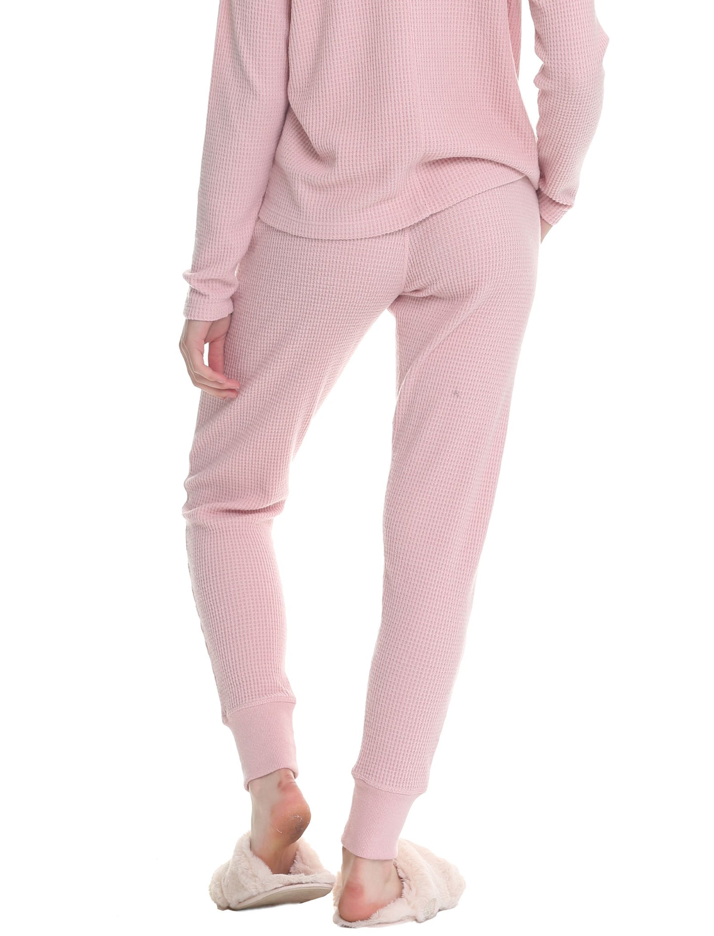 Super Soft Waffle Jogger in Pink