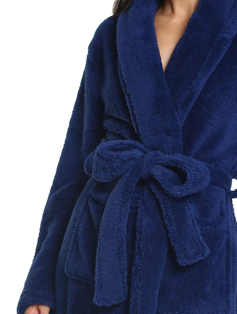 Cozy Plush Mid-Length Robe