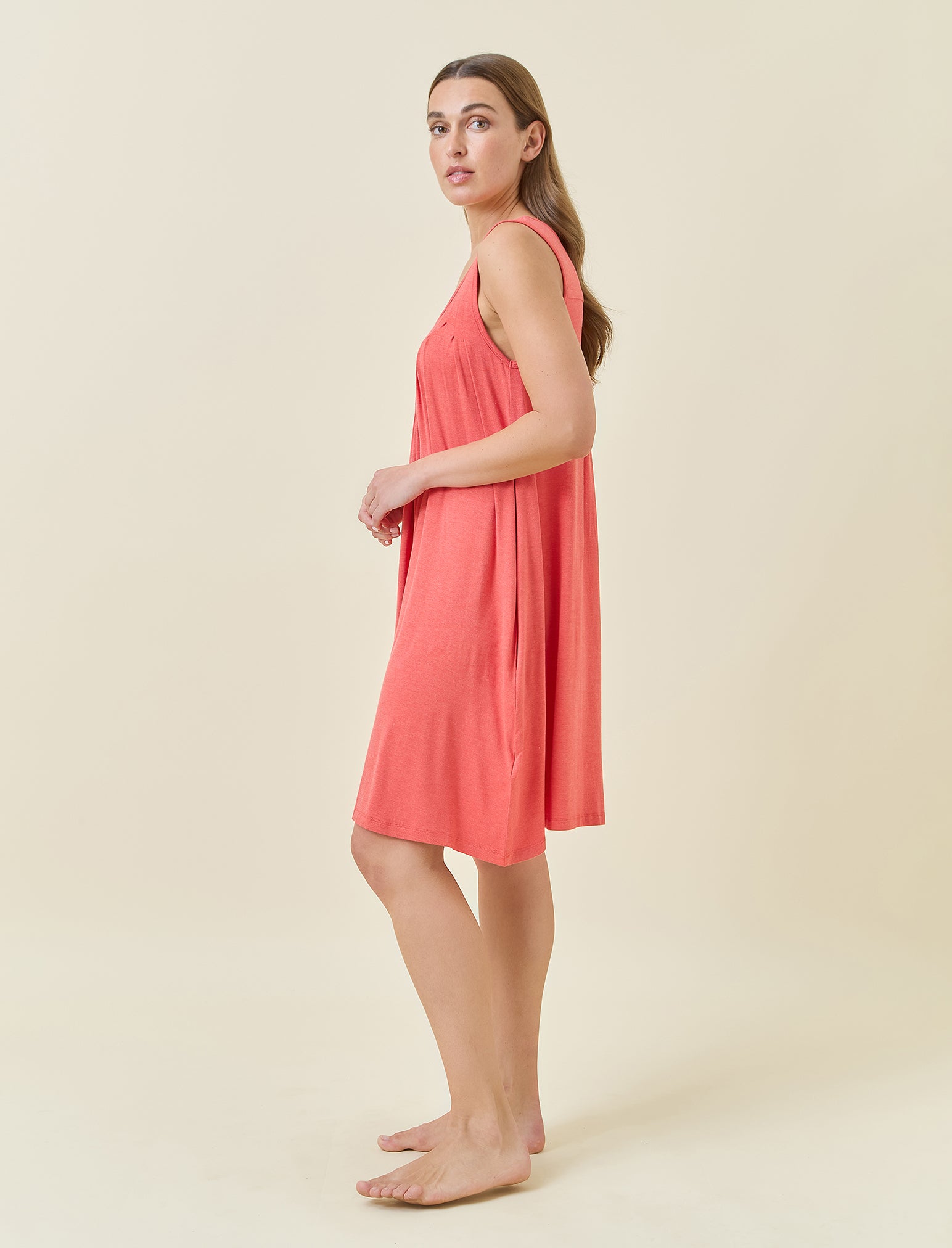 Kate Modal Soft Pleat Front Nightgown