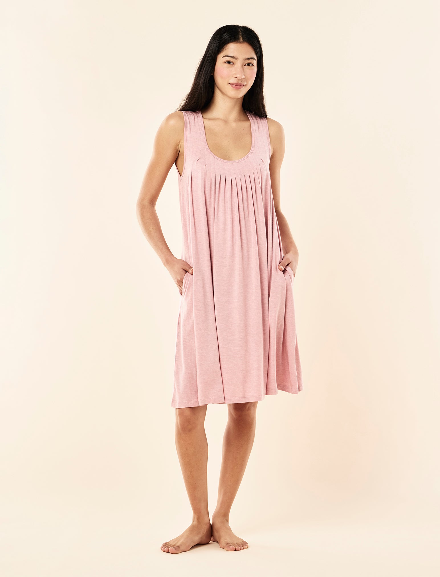 Kate Modal Soft Pleat Front Nightgown