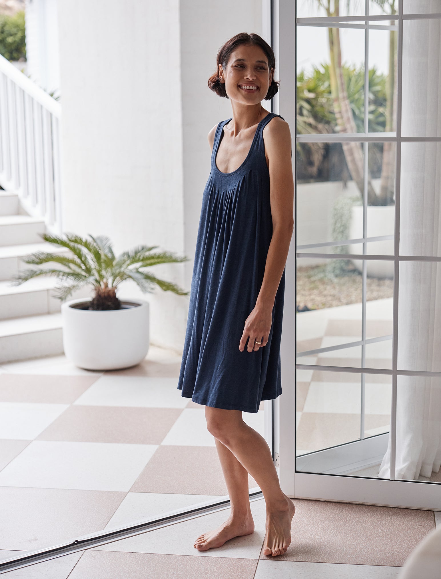 Kate Modal Soft Pleat Front Nightgown