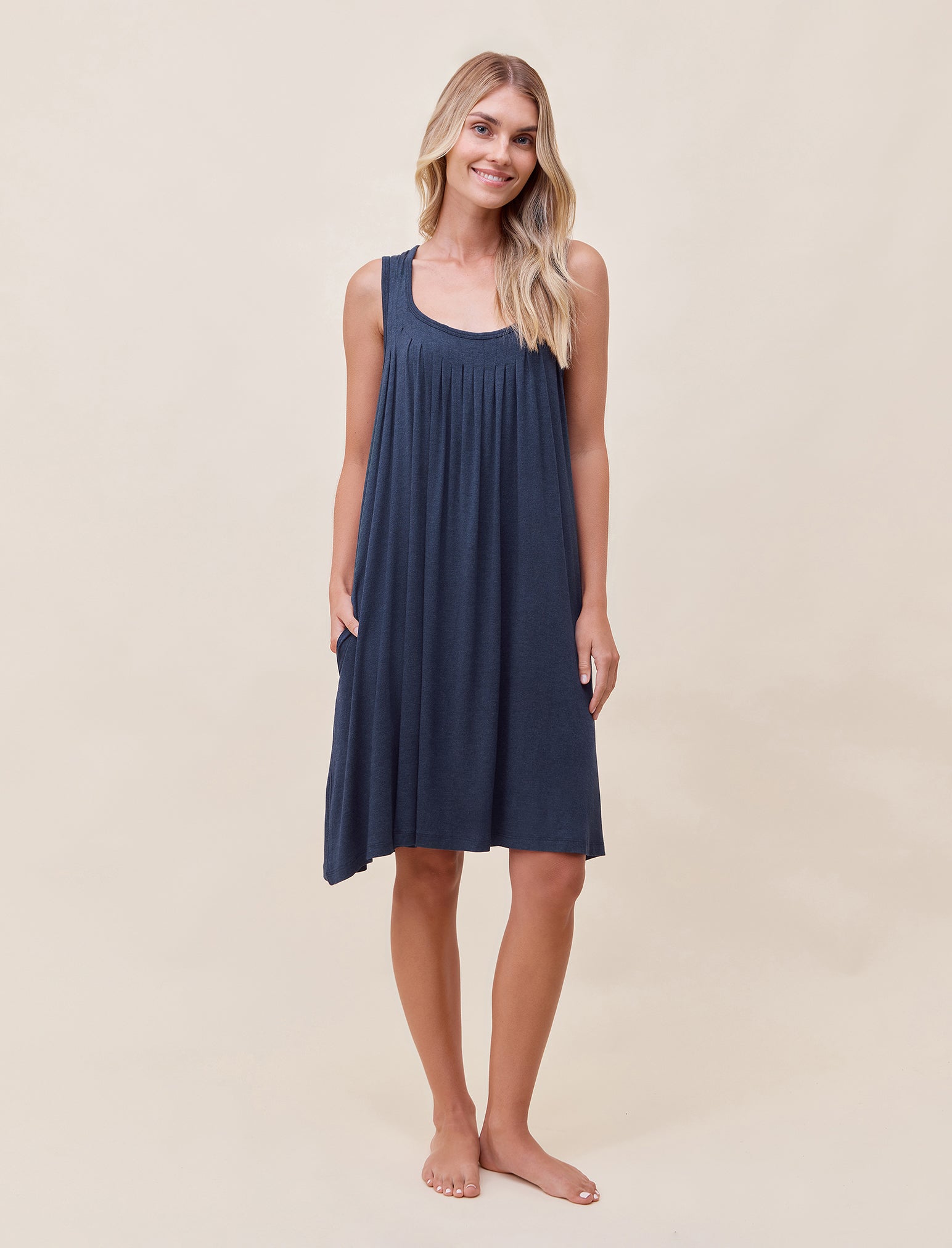 Kate Modal Soft Pleat Front Nightgown