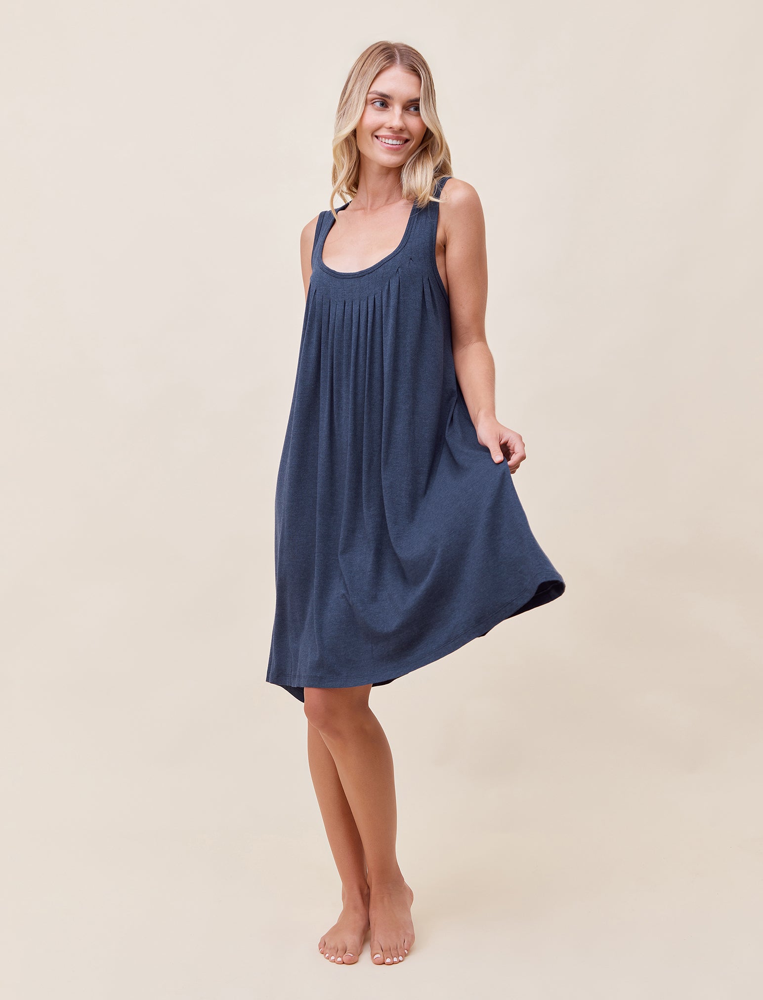 Kate Modal Soft Pleat Front Nightgown